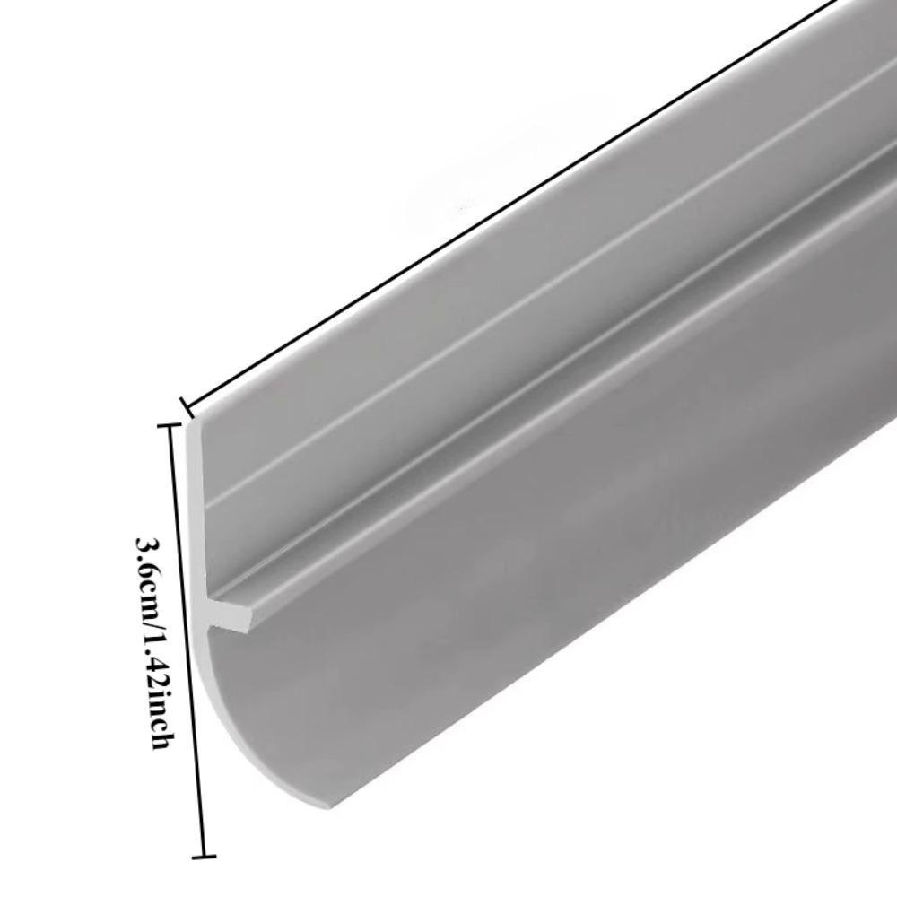 PVC Door Bottom Seal Strip Self-Adhesive Soundproof Under Door Guard Gap Stopper for Glass/Window Strong Adhesion Doorstop