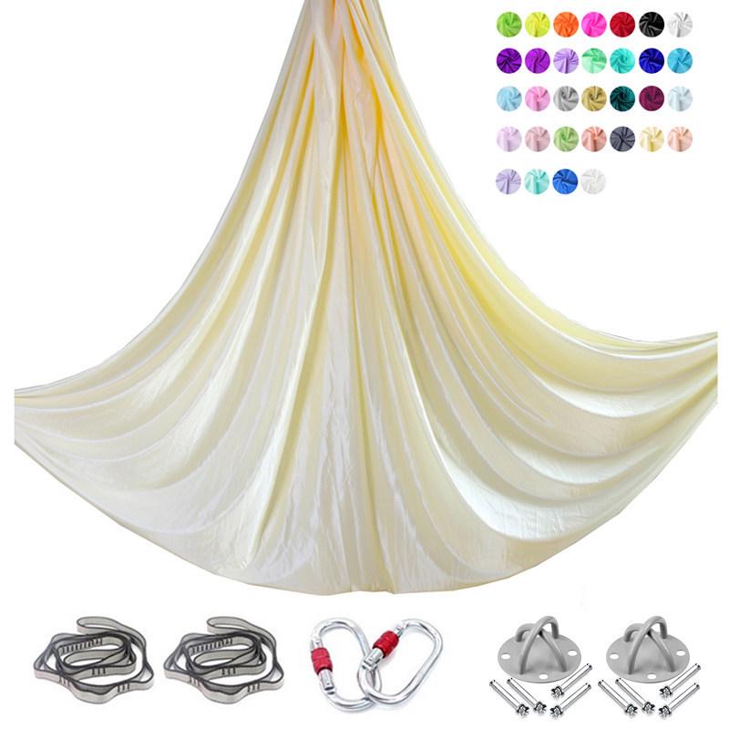 6m Nylon Aerial Yoga Hammock Set for Home and Studio Use