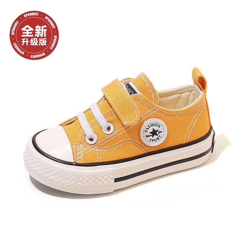 2025 Spring New Korean Version of Children's Board Shoes Boys Canvas Shoes Versatile Baby Girl Casual Shoes Children's Cloth Shoes Tide
