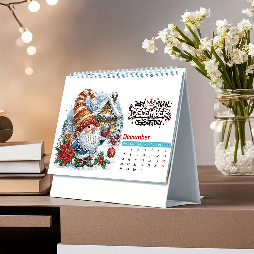 2026 Calendar DIY Diamond Painting Art Kit Diamond Painting Kit DIY Diamond Art Desk Calendar for Home Office School Scheduling