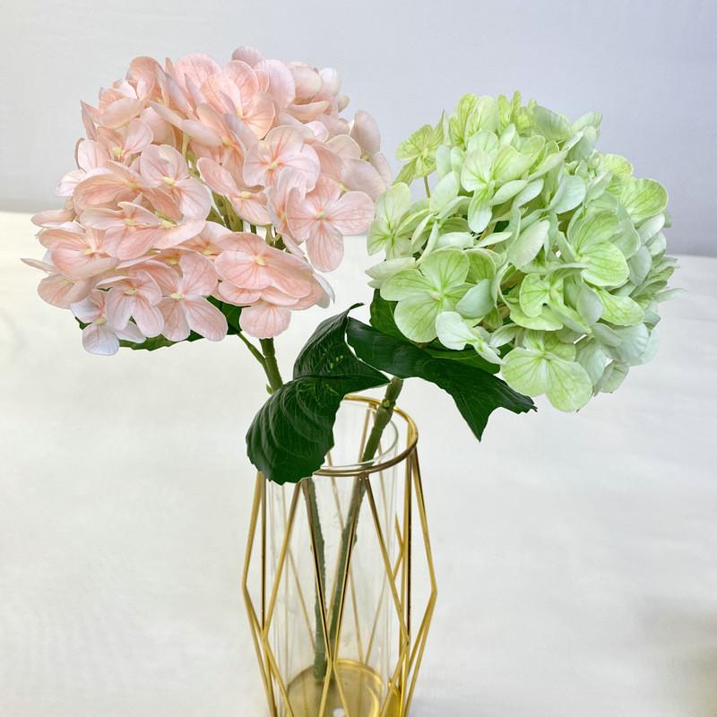 Fleur d'Hortensia Artificielle en Soie Faite à la Main 72 Pièces pour Décoration de Mariage et Style d'Intérieur