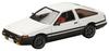Toyota Sprinter Trune JDM Custom Version 1/64 (AE86) GT-APEX White/Black