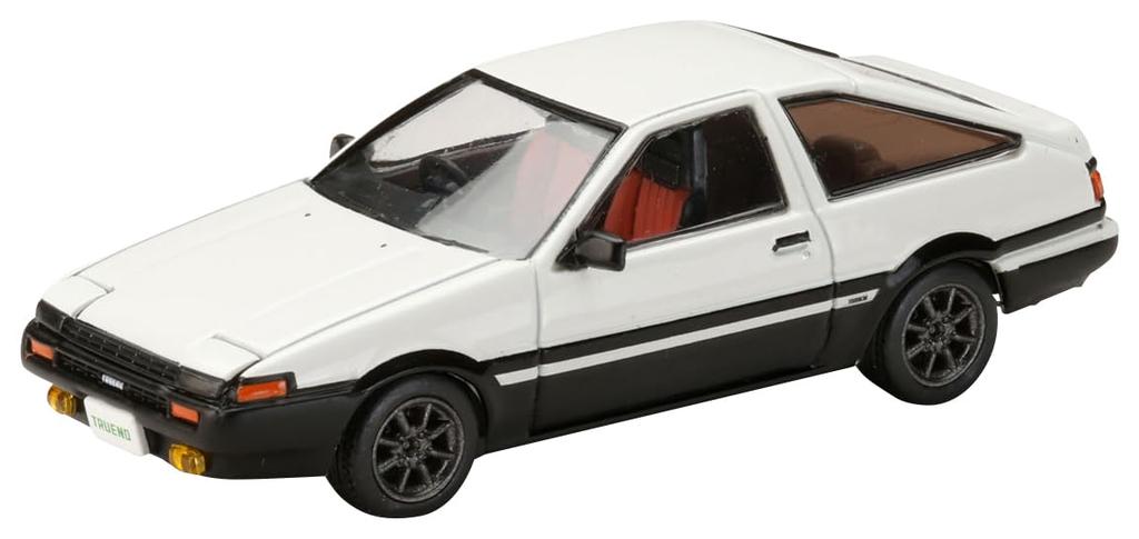 Toyota Sprinter Trune JDM Custom Version 1/64 (AE86) GT-APEX White/Black