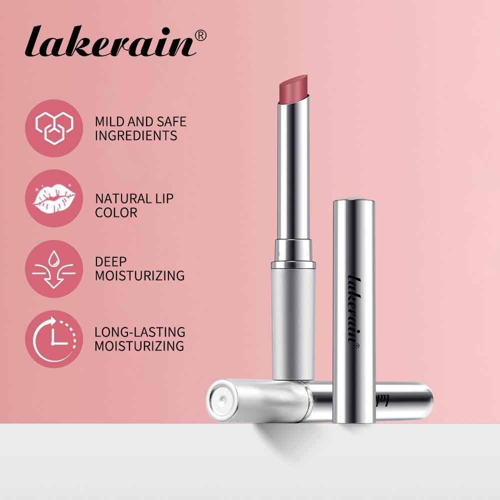Lakerain Nearly Lipstick Lip Balm Natural Color Creamy Texture Long Lasting Moisturizing Nourishing Lip Care Gloss Cosmetic
