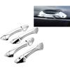Compatible with(Just Overlay Stick on, NOT for SNAP in Replacement) 4 Chrome Door Handle Covers for 2008-09 10 11 2012 Honda Accord - Without
