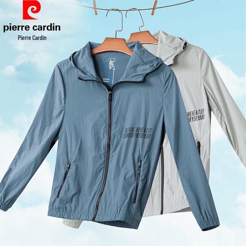 Pierre Cardin Men's Hooded Lightweight Skin Jacket