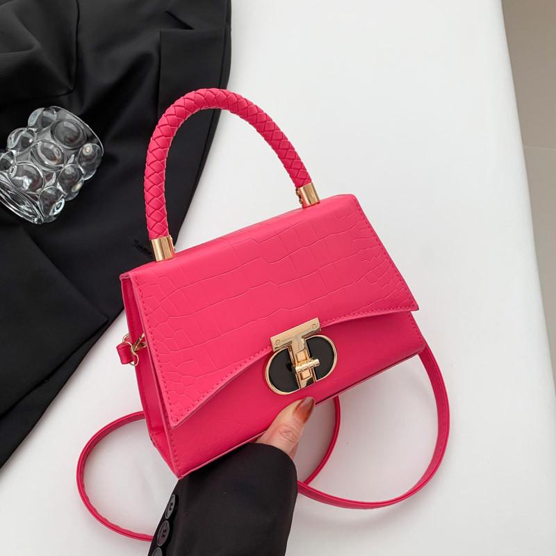 

Fashionable Pu Leather Crossbody Bag For Women In Chic Colors With Unique Design рожевий