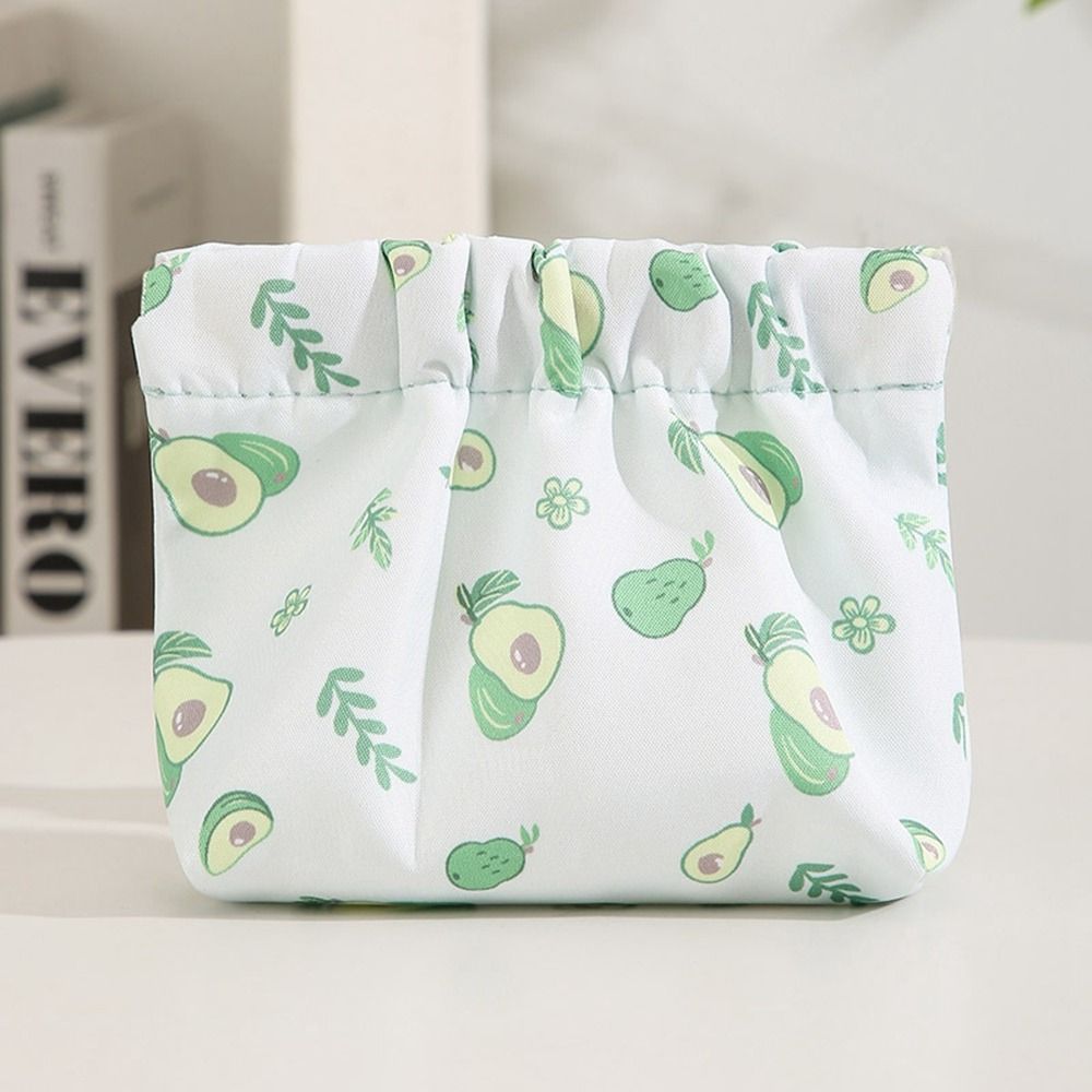 Floral Leaf Spring Bag Purse Print Cosmetic Bag INS Jewelry Bag Outdoor