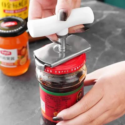 Abridor de potes de 2 a 9 cm Abridor ajustável de potes e tampas Abridor de garrafas de aço inoxidável Latas de vinho Cerveja Acessórios Utensílios de cozinha