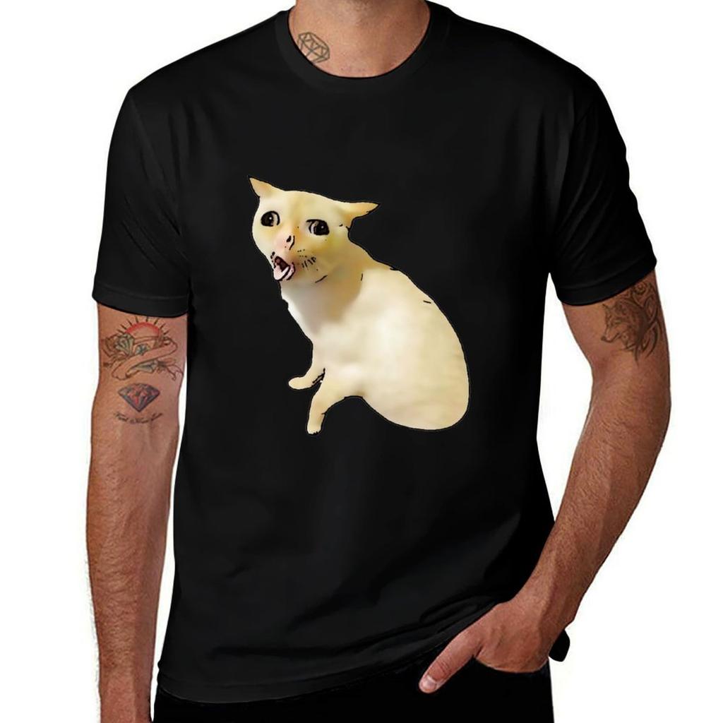 Coughing Cat Sneezing Cat Tshirt Comfortable Work Wear Tee