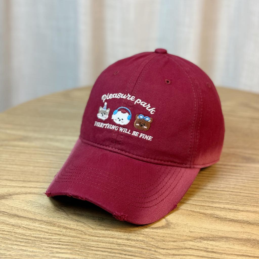 Japanese-style Cute Animal Embroidered Baseball Cap for Women, Makes the Face Look Smaller, Versatile Hat, Enlarged and Deepened for Larger Head