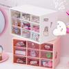 Desk Storage Box for Mini Drawers, Stackable Nine-square Grid Storage Box, Hairpin/sticker/jewelry Accessories Storage Box