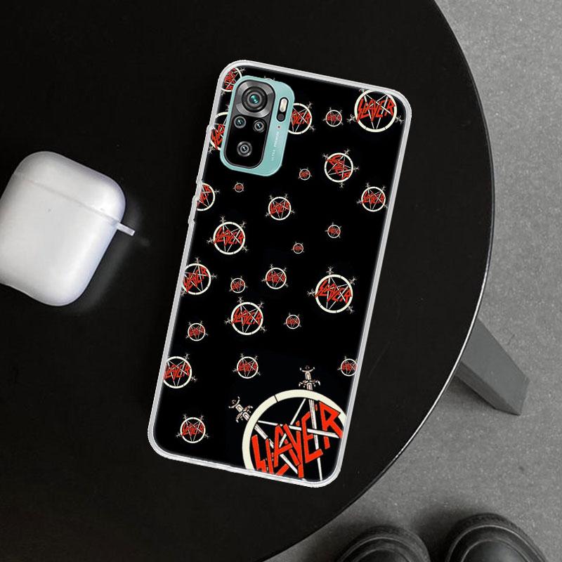 Slayer Heavy Metal Rock Band Phone Case Cover for Xiaomi Redmi Note 15 14 13 12 11 Pro Plus 14S 12S 11S 11T 11E 10S 10 Customize
