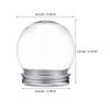 Sewacc Christmas Transparent Snow Globe DIY Set of Plastic Snow Globe Bottles Kit, 150ml, 10,
