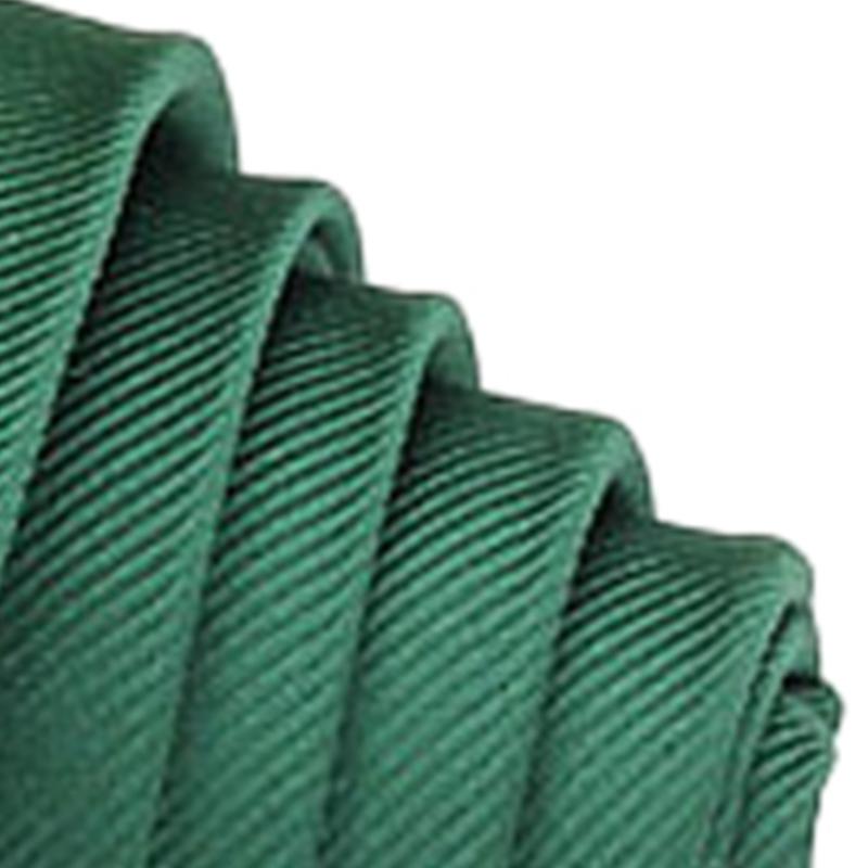 Tie Pure Color Classic Polyester Business Fashion Slim Necktie for Men Banquets Weddings Green