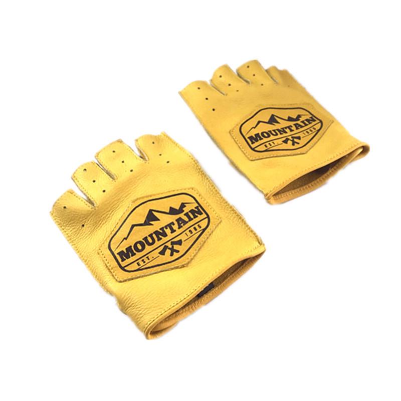 Men's & Women's Motorcycle Retro Fingerless Leather Riding Gloves