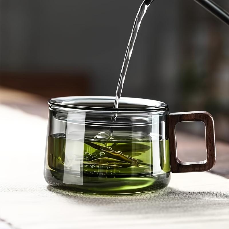 1pc200ml Multifunctional Glass Tea Cup with Filter Bubble-Heat Resistant,Reusable,Suitable for Home and Office Use,Perfectly Suited for Loose Leaf Tea