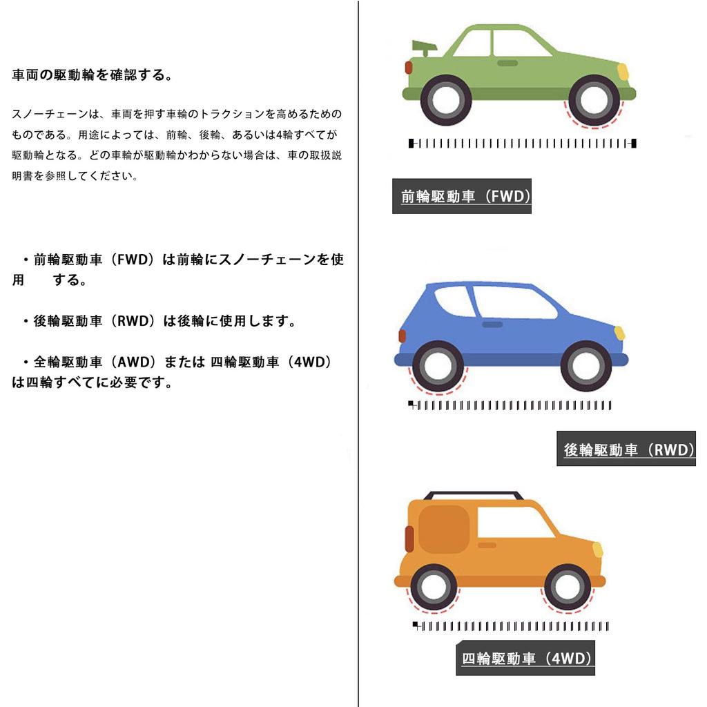 tire chains for light adjustable fits easy pack of 6 Non-metallic vehicles, 135-175mm, size, 155/65R14, 165/55R15, 175/65R14, 165/65R14, 155/70R13,