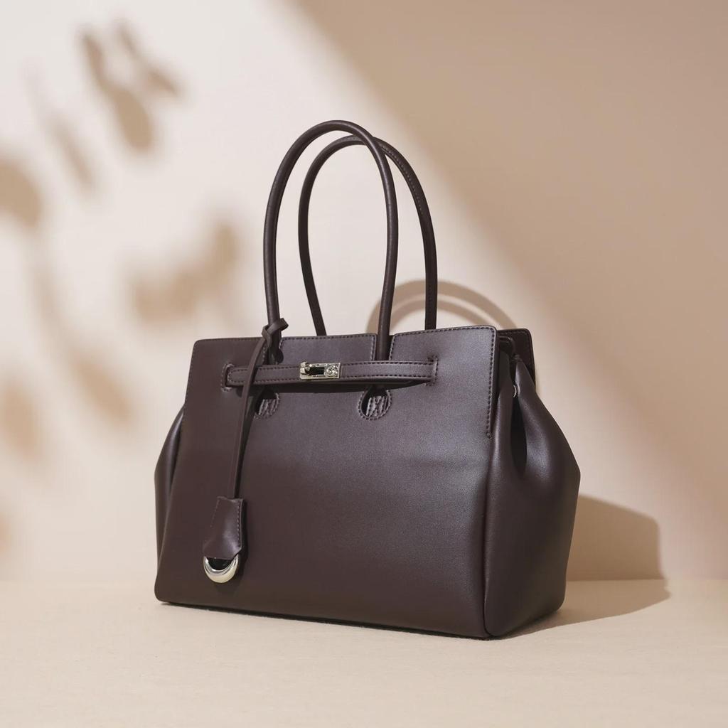 Damen-Aktentasche 2025 aus echtem Leder – Vielseitige Pendlerhandtasche mit großem Fassungsvermögen