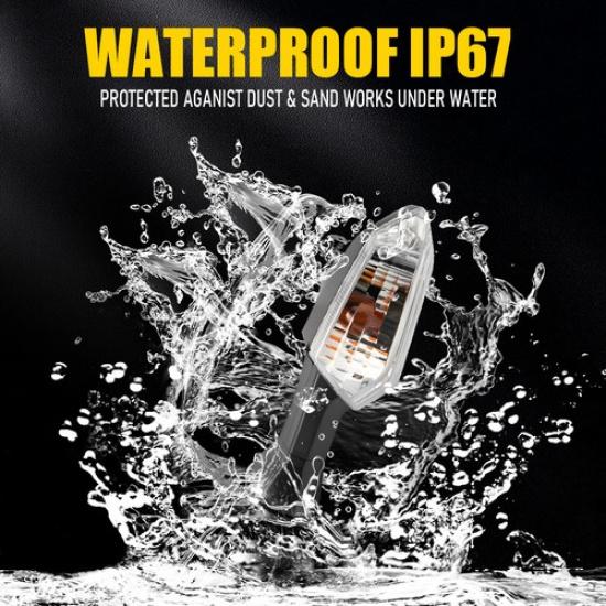 2X Rear Turn Signal Lights Indicator Lamp Amber For KAWASAKI NINJA 650 2012-16