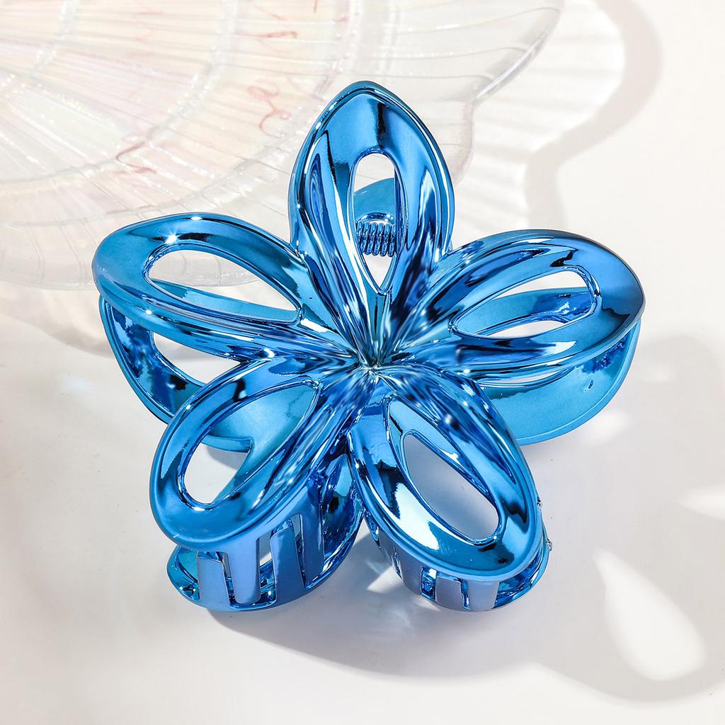 Transparent Flower Hair Claw Clips Women Crab Hair Clip Floral Hair Claws Ponytail Holder Hair Clips Hairpin Barrette Headwear