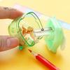 School Manual Pencil Sharpener Pig Shaped Plastic Waste Office Storage Convenient Curler for Desktop
