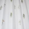 Sheer Embroidered Curtains Voile Window Scrim Light Filtering Not Transparent for Living Room Balcony Decor