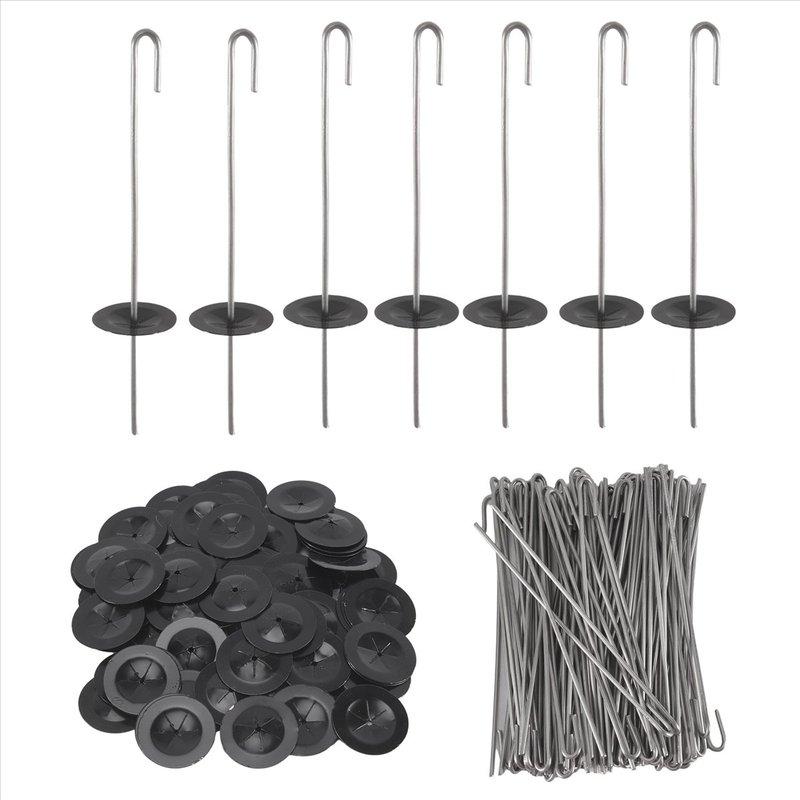 NEW! 100 Packs Solar Panel Guard Clips, Stainless Steel Wire Fence Fasteners Animal Guard Roll Kit for Solar Panel NONE