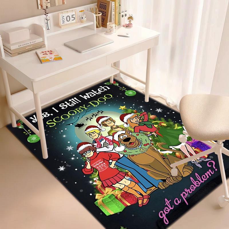 Halloween Cartoon Comedy Adventure Movie Scooby-Doo Carpet Is Suitable for Living Room and Bedroom Doormats Office Balcony Decorative Carpet V8