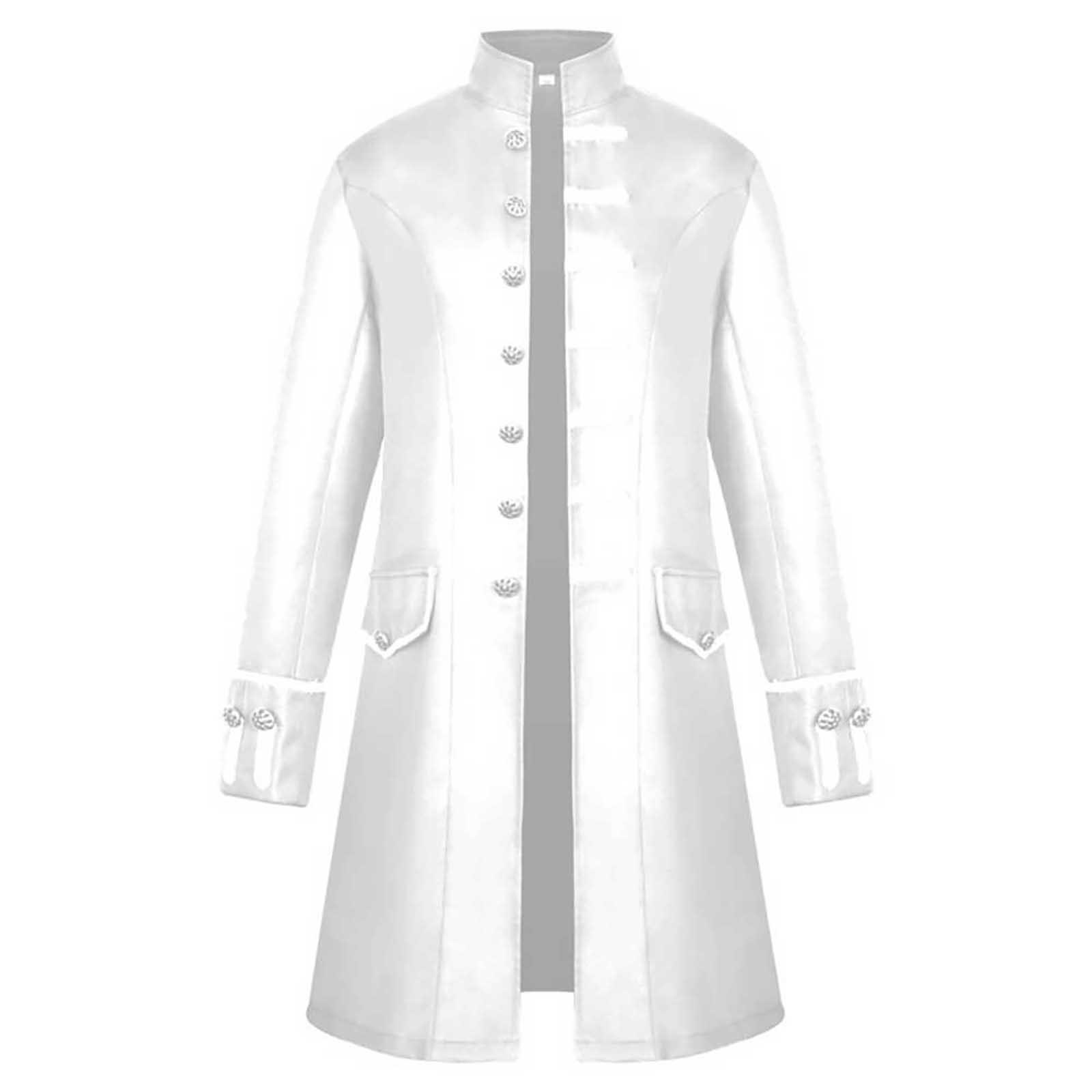 

Хэллоуин Мужчины Зима Теплый Винтаж Фрак Куртка Пальто Верхняя Одежда Пуговицы Пальто S