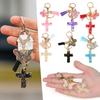 Exquisite Cross-Butterfly Keychain With Tassel Butterfly-Charm Birthday Present