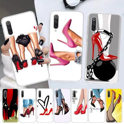 Czerwone Szpilki Miękkie Etui Na Telefon Dla Xiaomi Redmi Note 15 14 14S 13 12 Pro Plus 12S 11 11S 11E 10 10S 11T 5G Fundas Coque Czerwone