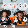 8Pcs Halloween Hanging Ghost Puppet Cute Polyester Ghost Ornament Halloween Party Home Indoor Outdoor Decoration Haunted House