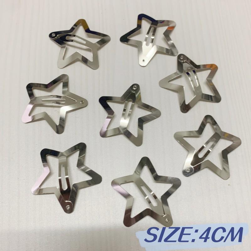 

Заколки-невидимки «Звезда» холодных оттенков: Белые K Серебряные Зажимы-Пентаграммы – Милые, Пикантные Аксессуары для Волос в Стиле для Боковой Челки