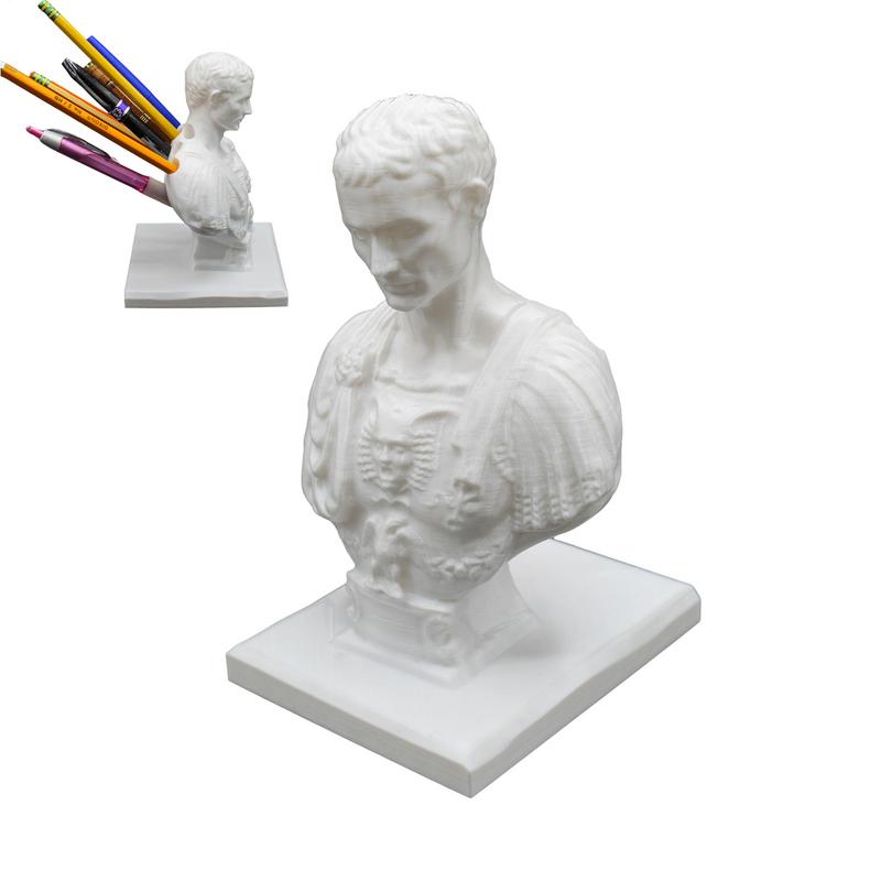 

Julius Caesar Bust Pencil Holder Resin Ides Of March Desk Pen Holder Creative Marker Holder For Desktop Table Desk Ornament United States