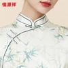 Hengyuanxiang Retro New Chinese Style Mulberry Silk Qipao Dress