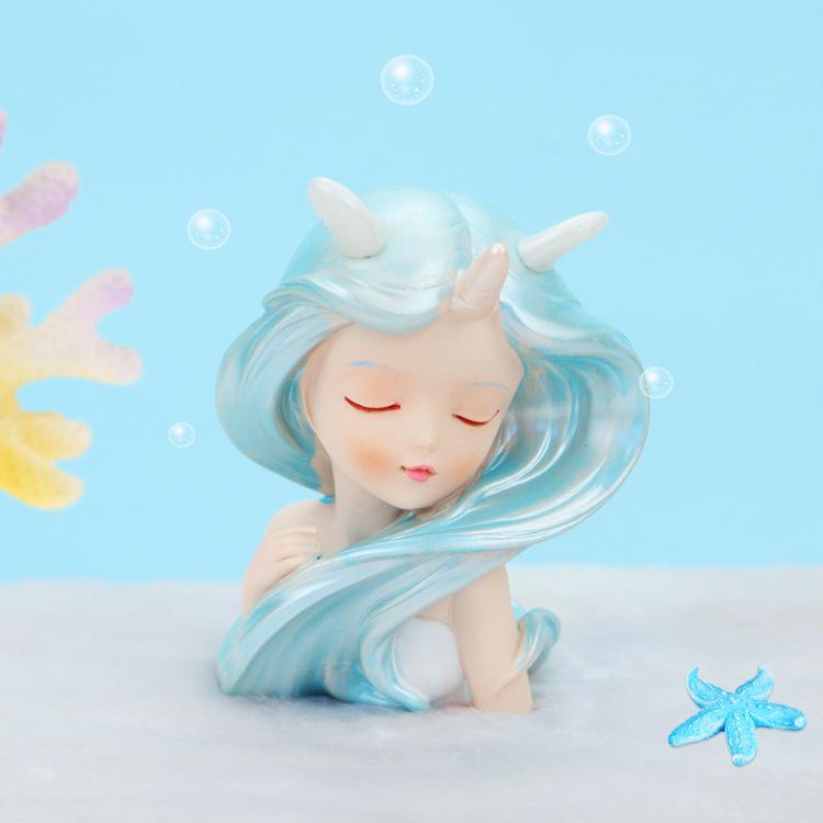 Mermaid Princess Cake Topper for Kids' First Birthday Party