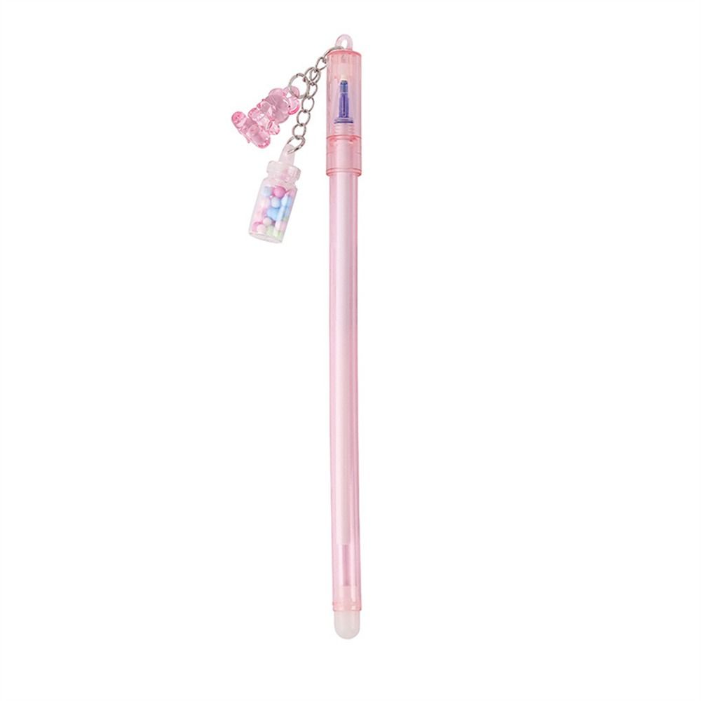 Lovely Sweet for Girl Student Bear Stationery Signature Pen Pendant Pen Gel Pen Erasable Pen