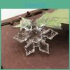 Premium Clear Plastic Snowflakes Designed For Christmas Tree Hanging Decor