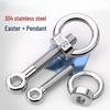 304 Stainless Steel Hinge Bolt & Eye Nut Set