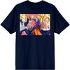 Dragon Ball Z Character Group Men's Anime Navy Blue Short Sleeve Graphic Tee