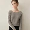 Lekasha Women's 100% Pure Cashmere Loose Long Sleeve Pullover Sweater - Solid Color for Autumn & Winter