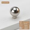 Home Decoration Silver Aluminum Single Hole Handle Modern Wardrobe Drawer Round Knob Kitchen Cabinet Furniture Small Door Handle