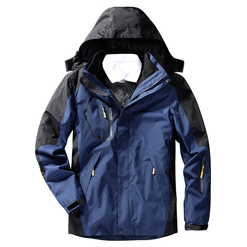 Men's 3-in-1 Outdoor Waterproof Workwear with Detachable Fleece Liner