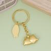 1Pc Couple Gift Japan Lucky Cat Keychain Kawaii Trinkets Alloy Accessory Car Bag Pendant Key Chain Pray Golden Keyfob