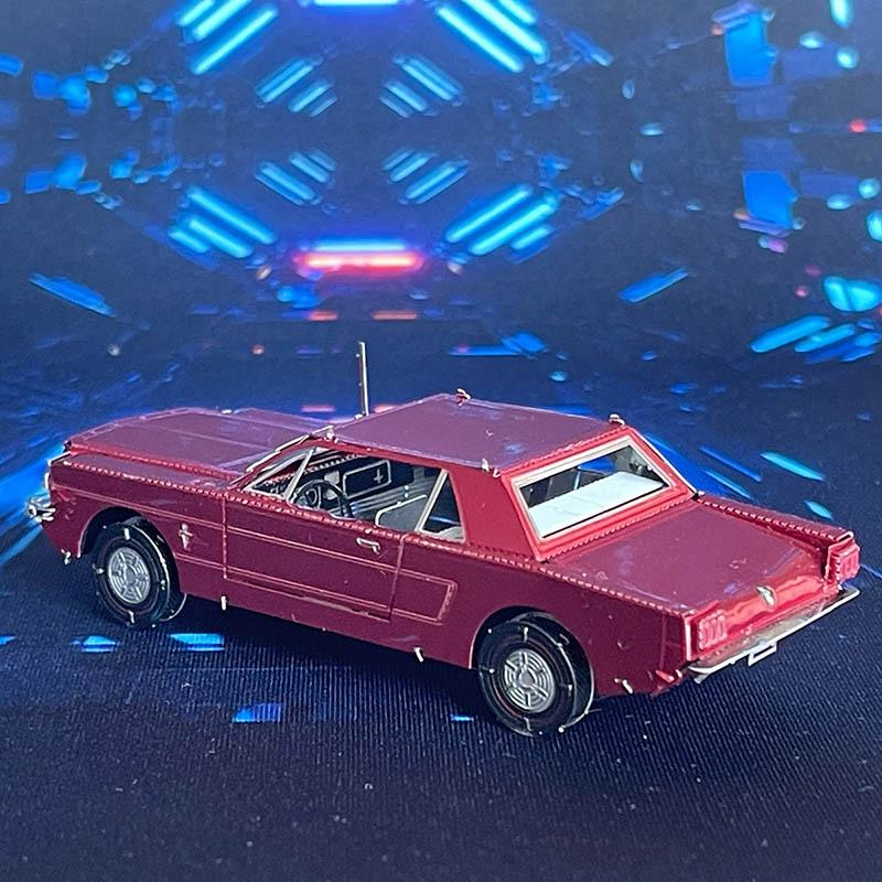 Mustang Sports Car All-Metal 3D DIY Assembly Puzzle - Glue-Free Stainless Steel Model Toy