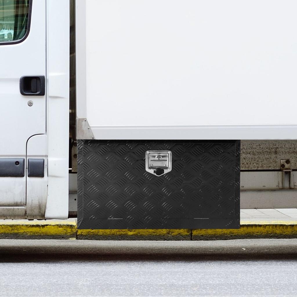 Underbody Aluminum Truck Tool Box 30" x 17" x 18" Trailer RV Tool Storage