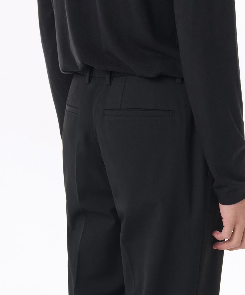 MUSINSA STANDARD Flare Hidden Banding Slacks [Black]