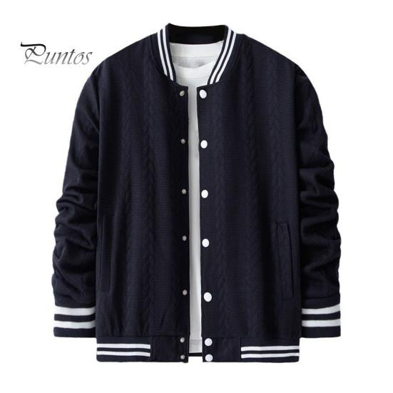 

Мужская бейсбольная куртка пэчворк цвета пшеницы жаккардовая текстура однобортный дизайн повседневное пальто с карманами осень зима верхняя одежда M