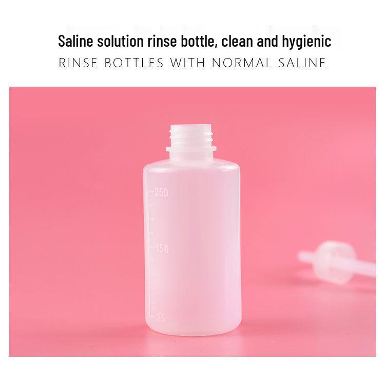 Leak-Proof Eyelash Cleaning Bottle with Bent Nozzle for Extensions
